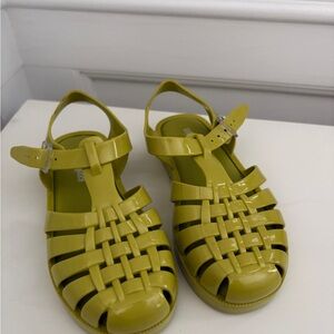 Minnie Melissa Sz 11 Chartreuse Kids Sandals